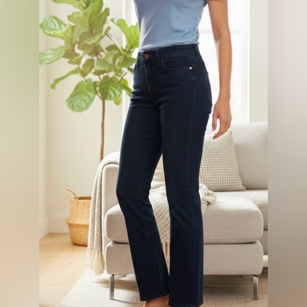 LOFT Outlet Women’s Size 12 Black Straight Leg Jeans Stretch Denim